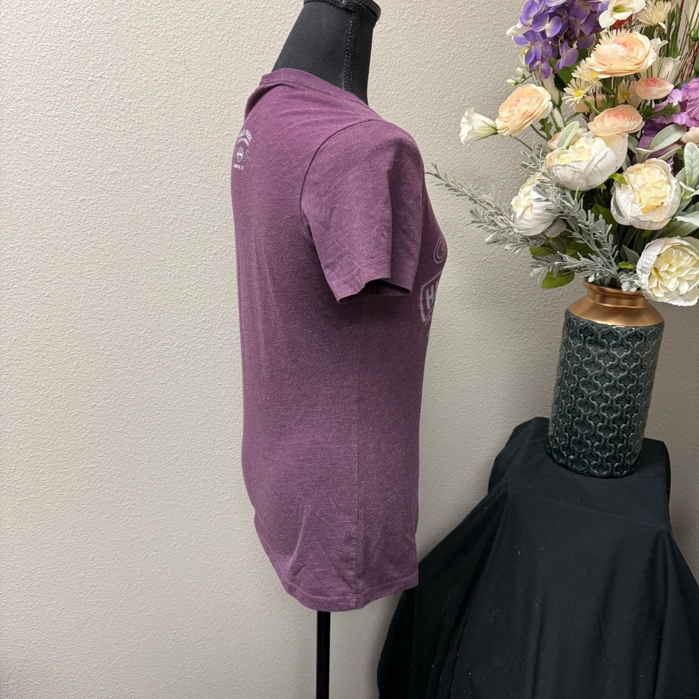 Harley-Davidson Genuine Motorcycles Purple Graphic Tee Women’s Small Biker Shirt - Picture 4 of 7